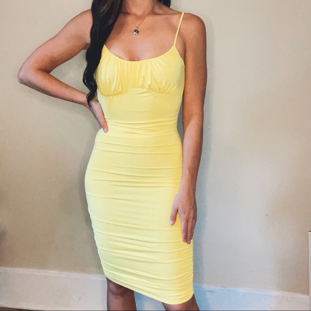 Yellow Bodycon Dress